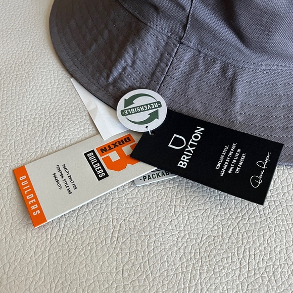 NWT - Brixton Builders Reversible Packable Bucket Hat - Size L/XL - Picture 4 of 6